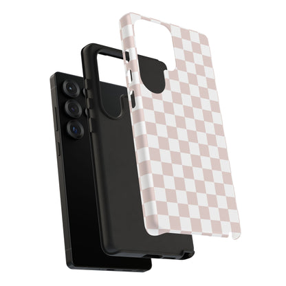 Nude Checkerboard Airi Case | Tough Phone Case