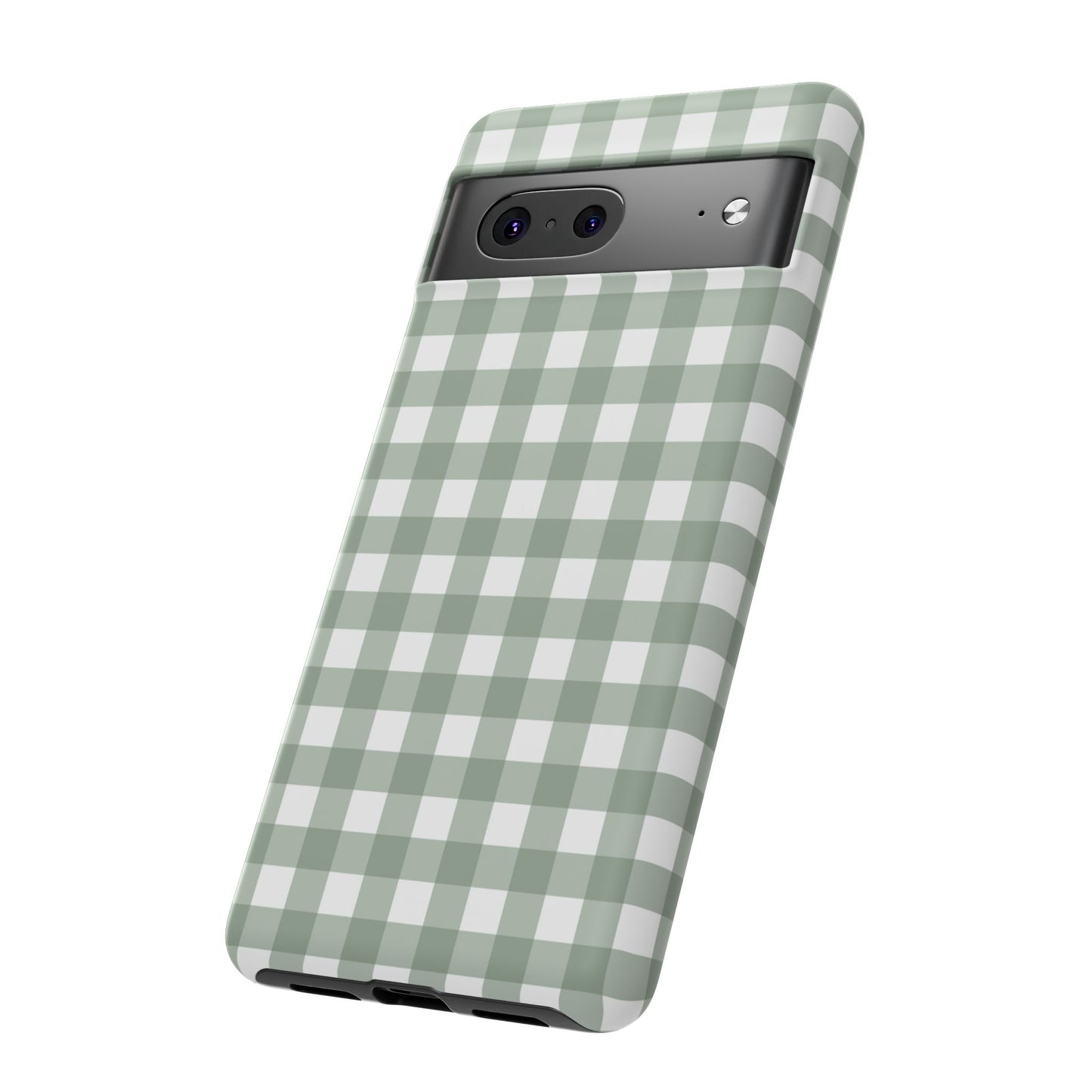 Green Gingham Airi Case | Tough Phone Case