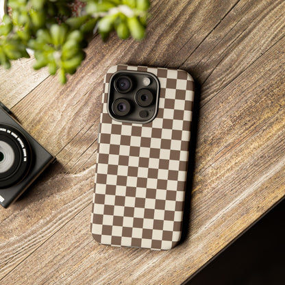 Chocolate Checkerboard Airi Case | Tough Phone Case