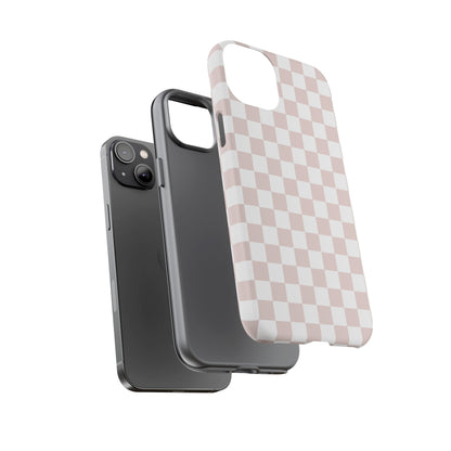 Nude Checkerboard Airi Case | Tough Phone Case
