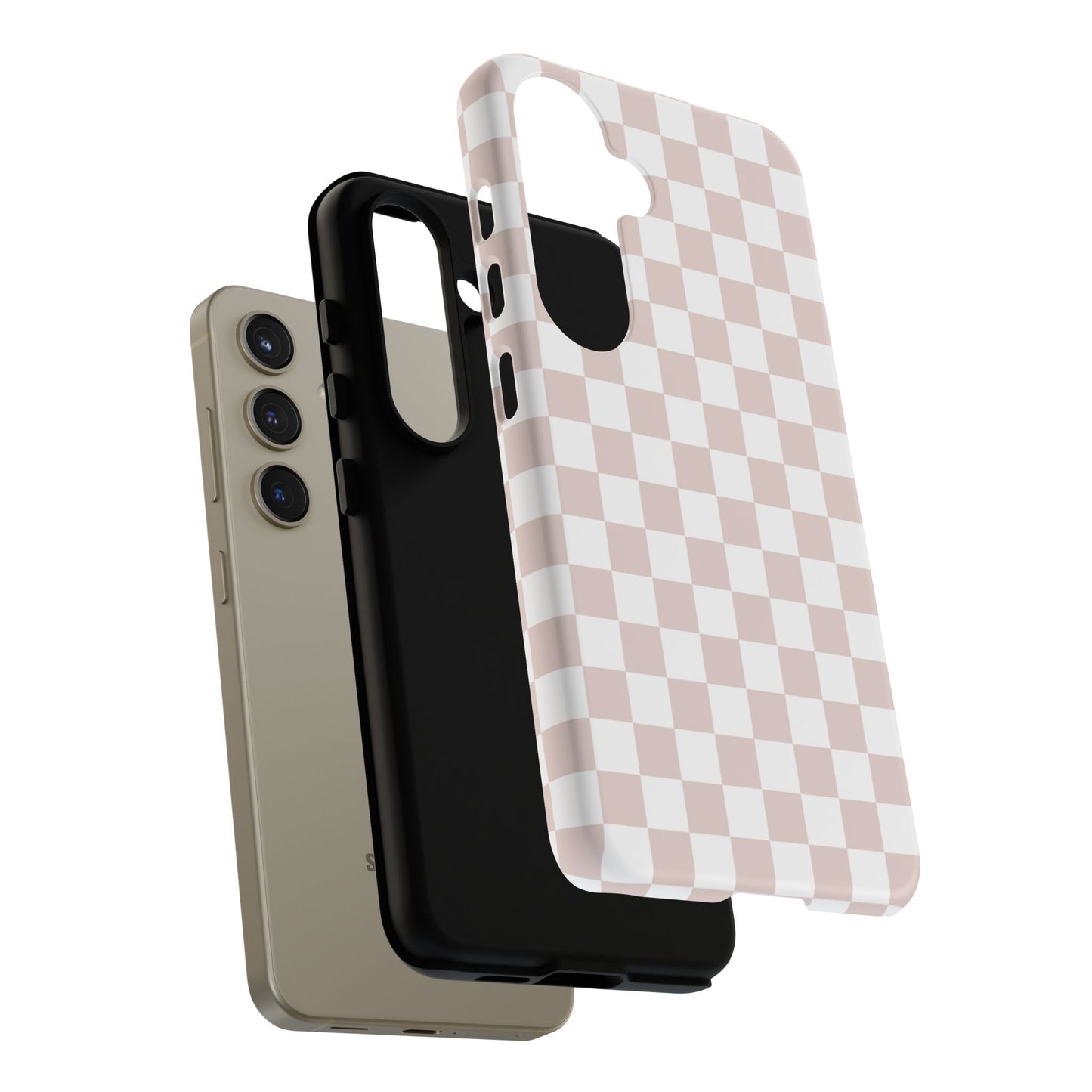 Nude Checkerboard Airi Case | Tough Phone Case