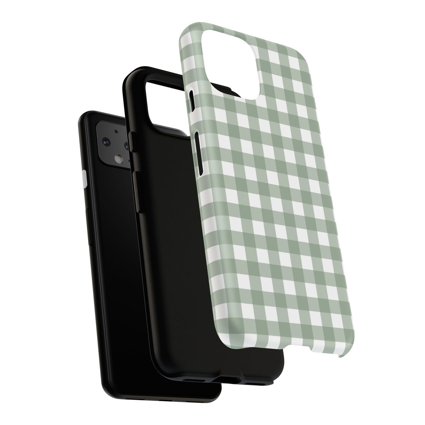 Green Gingham Airi Case | Tough Phone Case