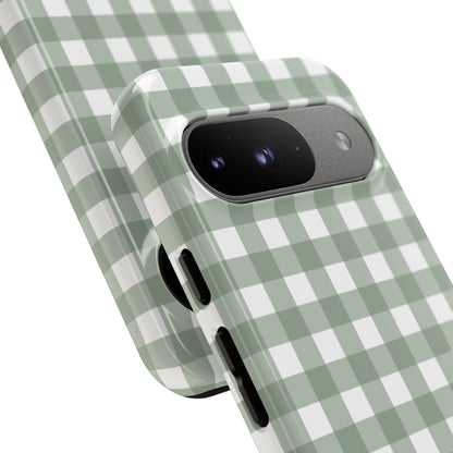 Green Gingham Airi Case | Tough Phone Case