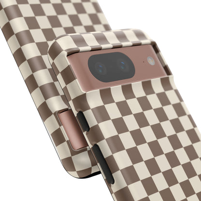 Chocolate Checkerboard Airi Case | Tough Phone Case