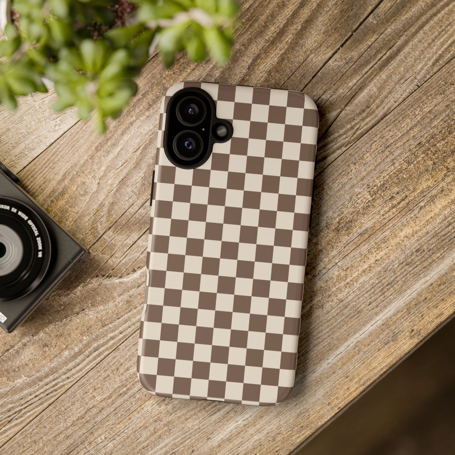 Chocolate Checkerboard Airi Case | Tough Phone Case