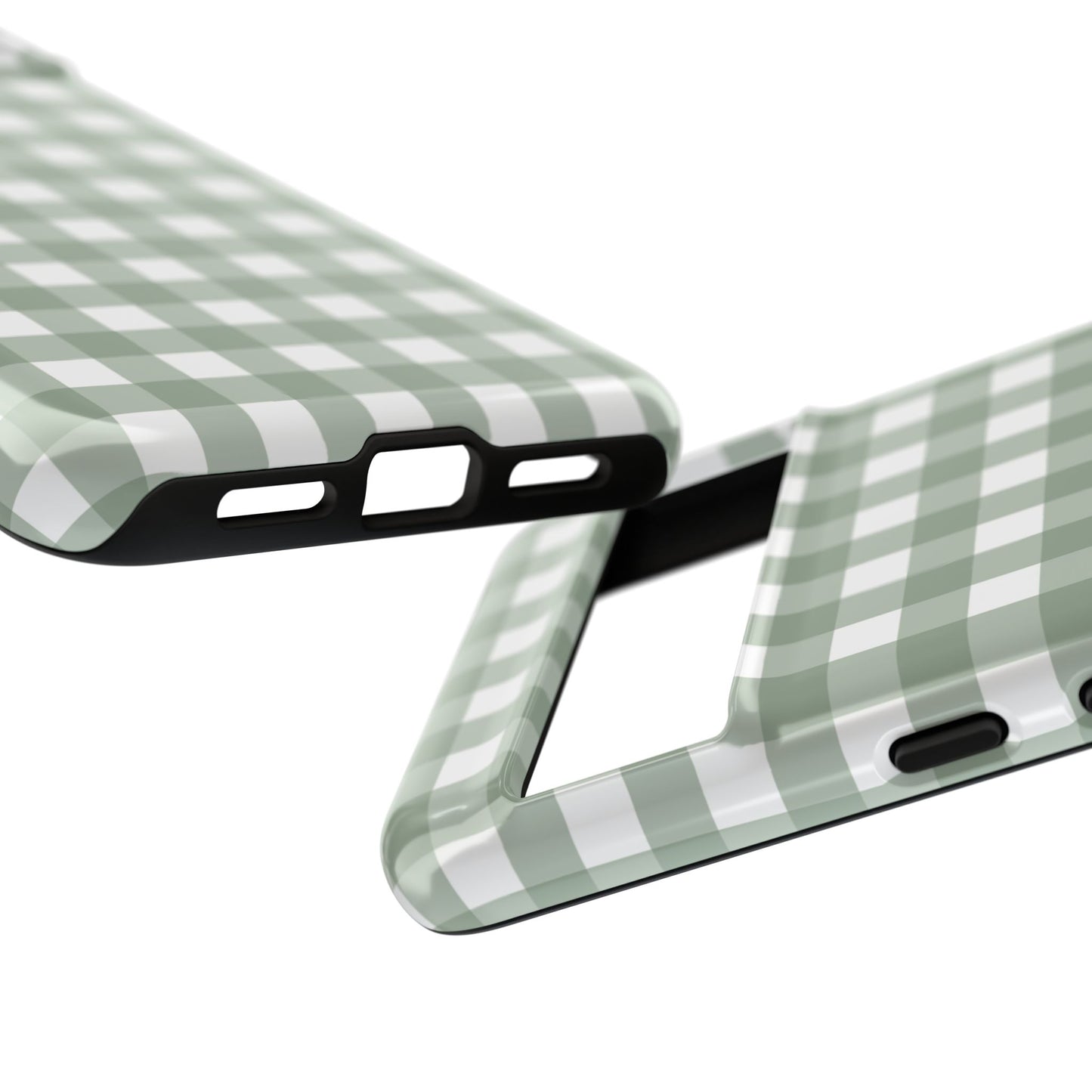 Green Gingham Airi Case | Tough Phone Case