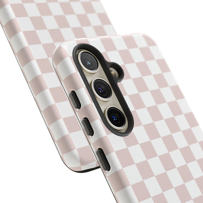 Nude Checkerboard Airi Case | Tough Phone Case