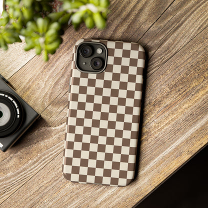 Chocolate Checkerboard Airi Case | Tough Phone Case