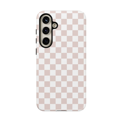 Nude Checkerboard Airi Case | Tough Phone Case