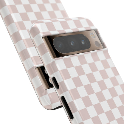 Nude Checkerboard Airi Case | Tough Phone Case