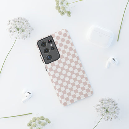 Nude Checkerboard Airi Case | Tough Phone Case