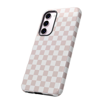 Nude Checkerboard Airi Case | Tough Phone Case