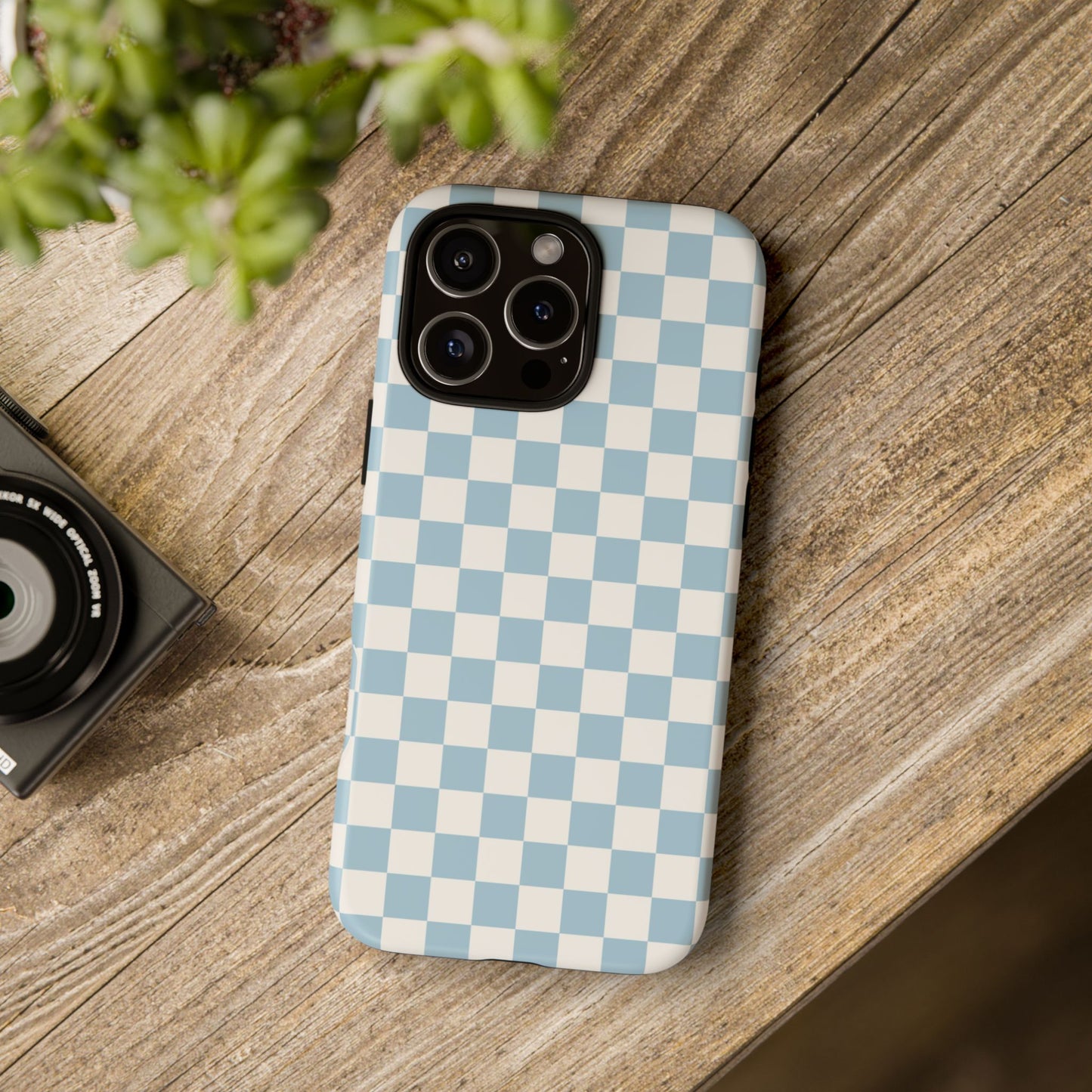 Blue Checkerboard Airi Case | Tough Phone Case