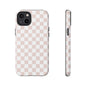 Nude Checkerboard Airi Case | Tough Phone Case