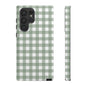 Green Gingham Airi Case | Tough Phone Case