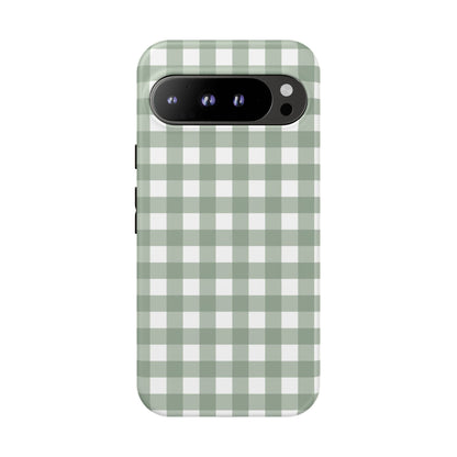 Green Gingham Airi Case | Tough Phone Case