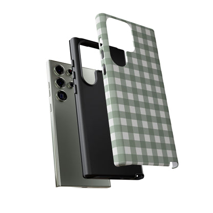 Green Gingham Airi Case | Tough Phone Case