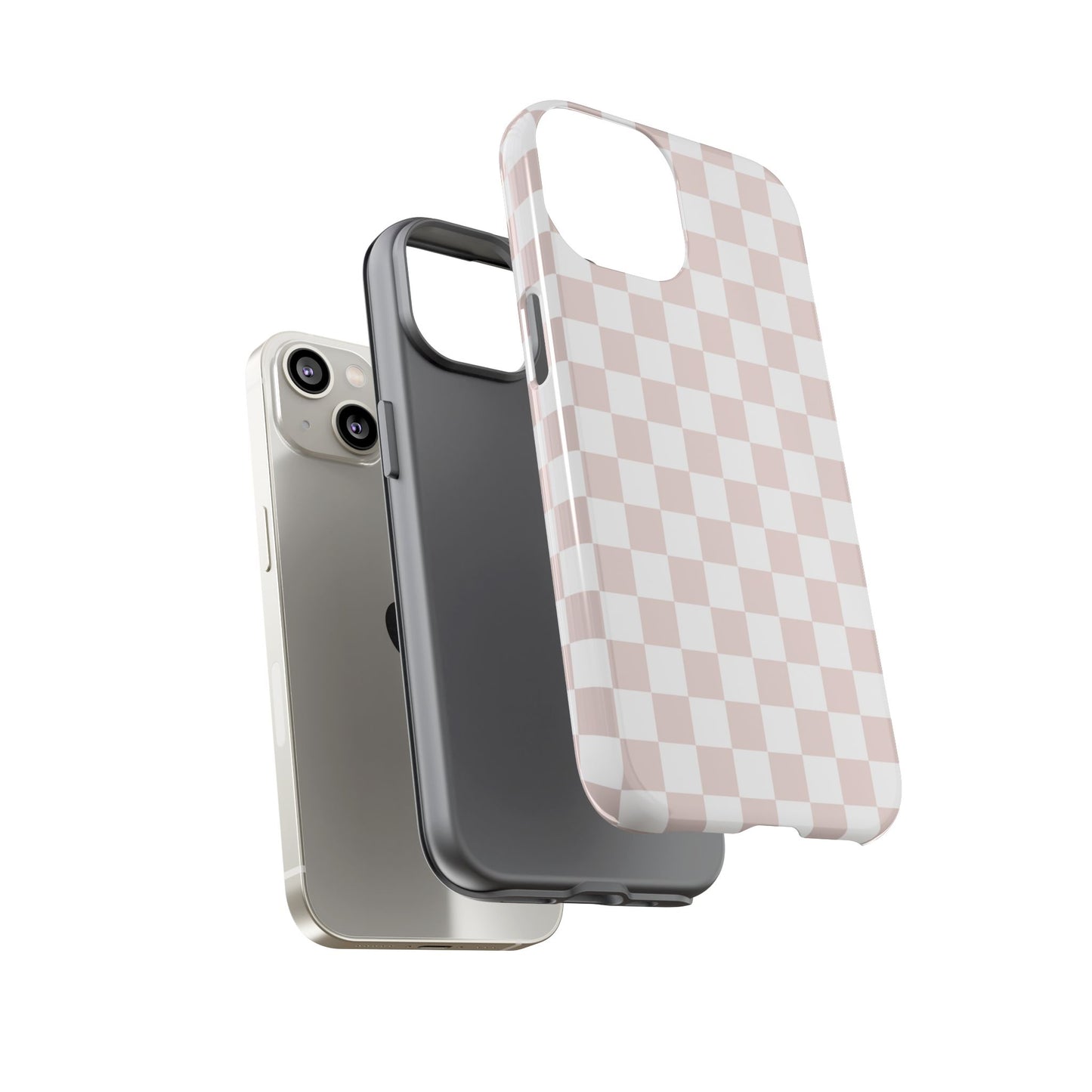Nude Checkerboard Airi Case | Tough Phone Case