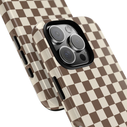 Chocolate Checkerboard Airi Case | Tough Phone Case