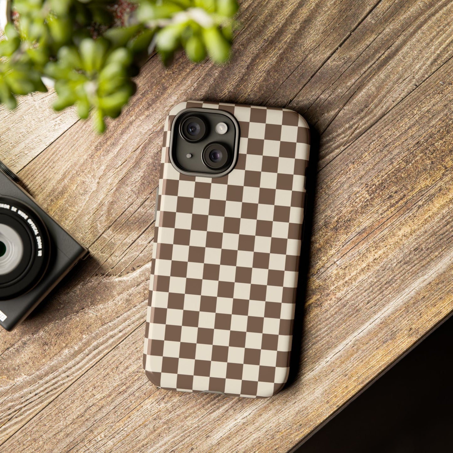 Chocolate Checkerboard Airi Case | Tough Phone Case