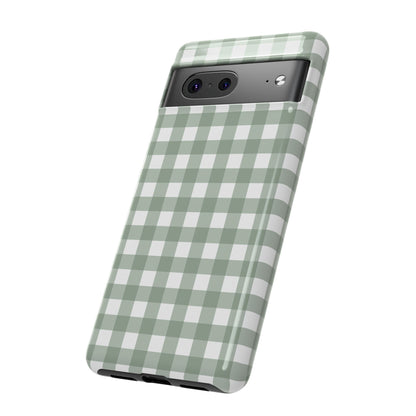 Green Gingham Airi Case | Tough Phone Case