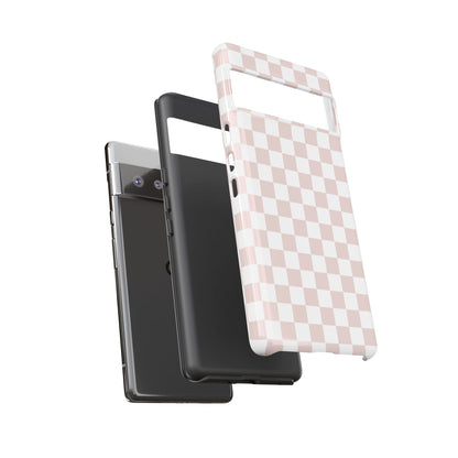 Nude Checkerboard Airi Case | Tough Phone Case