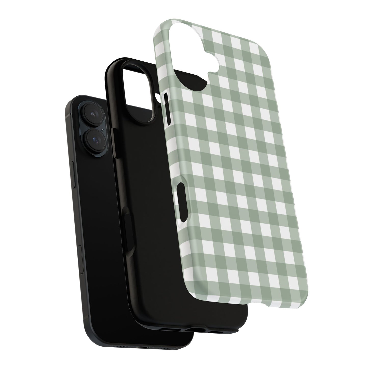 Green Gingham Airi Case | Tough Phone Case