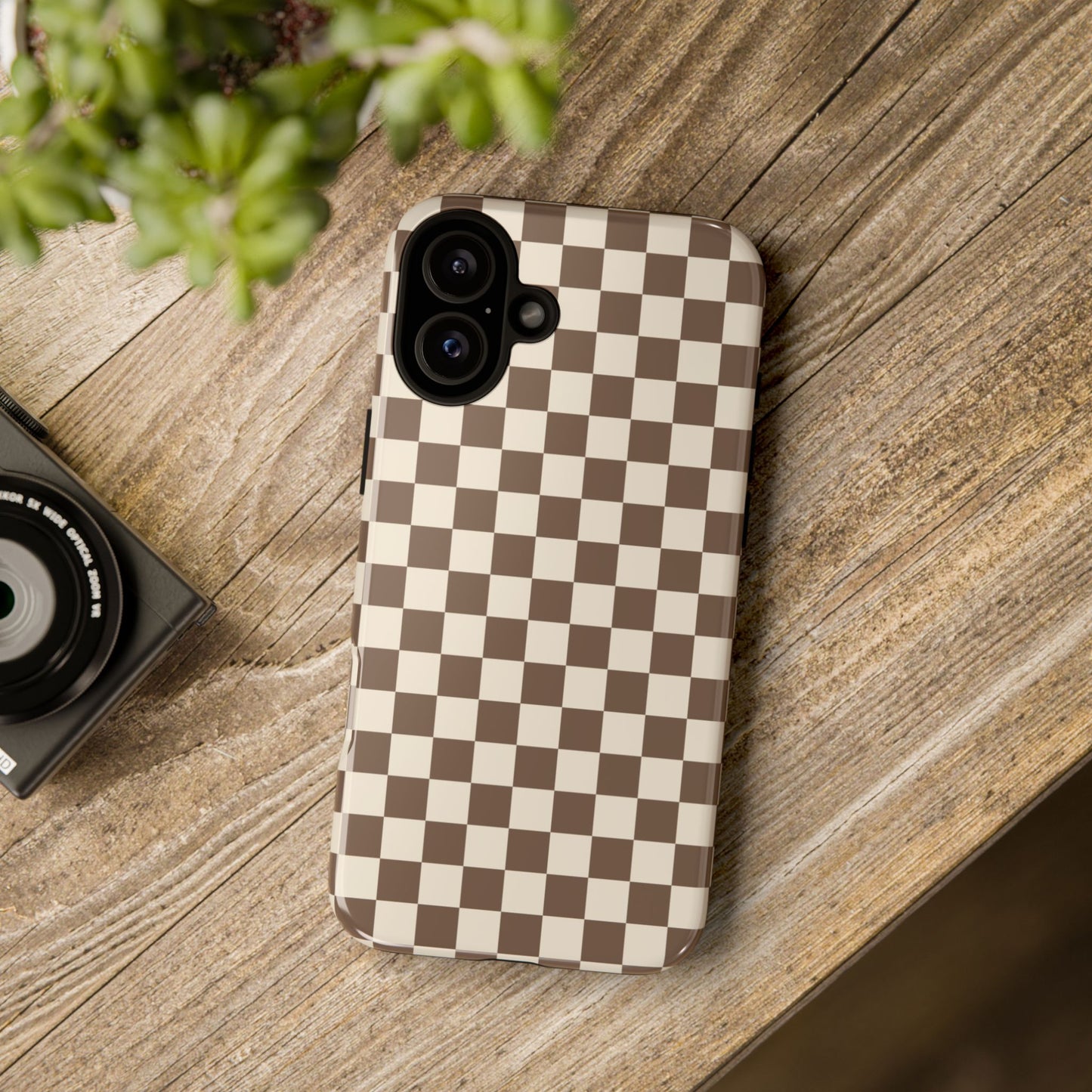 Chocolate Checkerboard Airi Case | Tough Phone Case