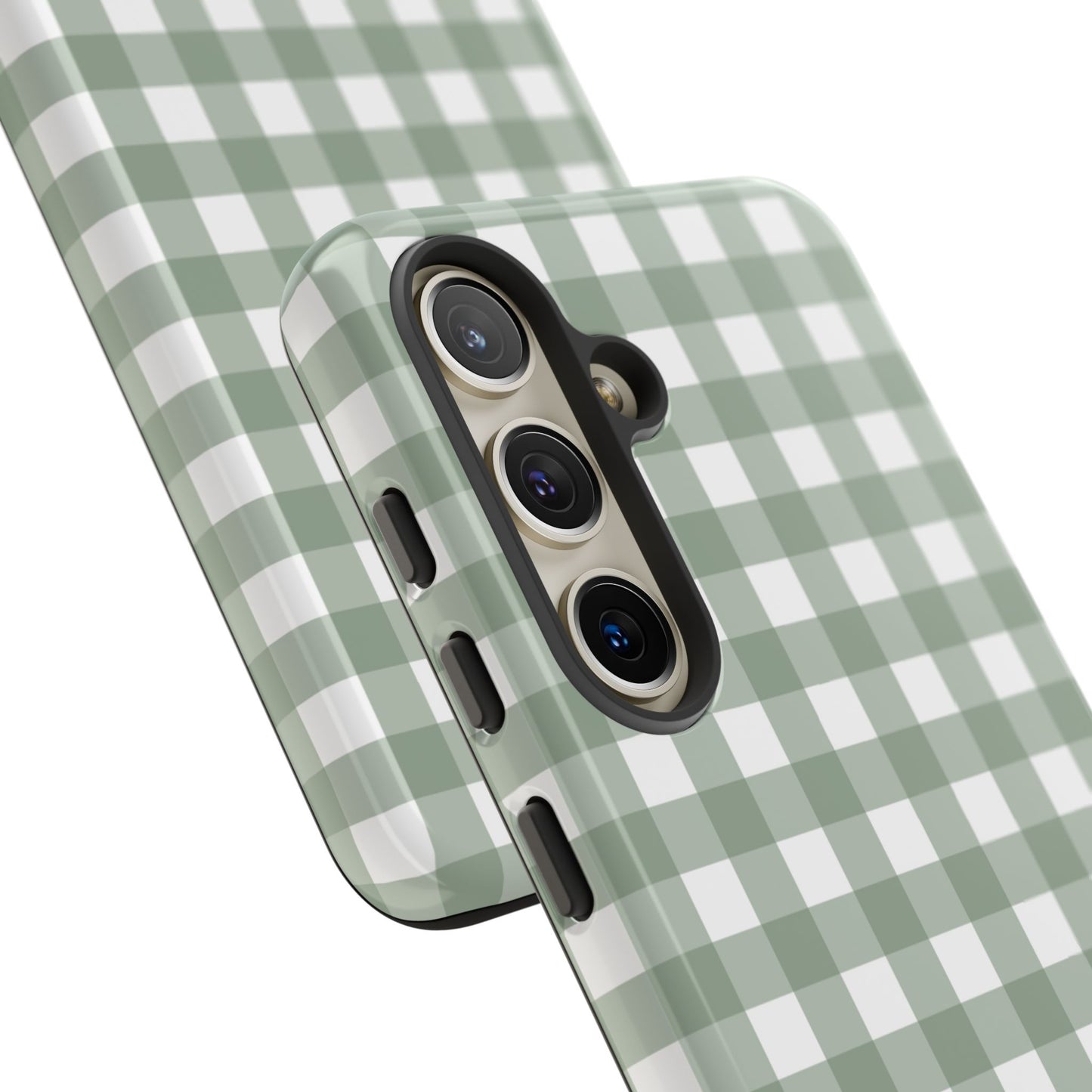Green Gingham Airi Case | Tough Phone Case