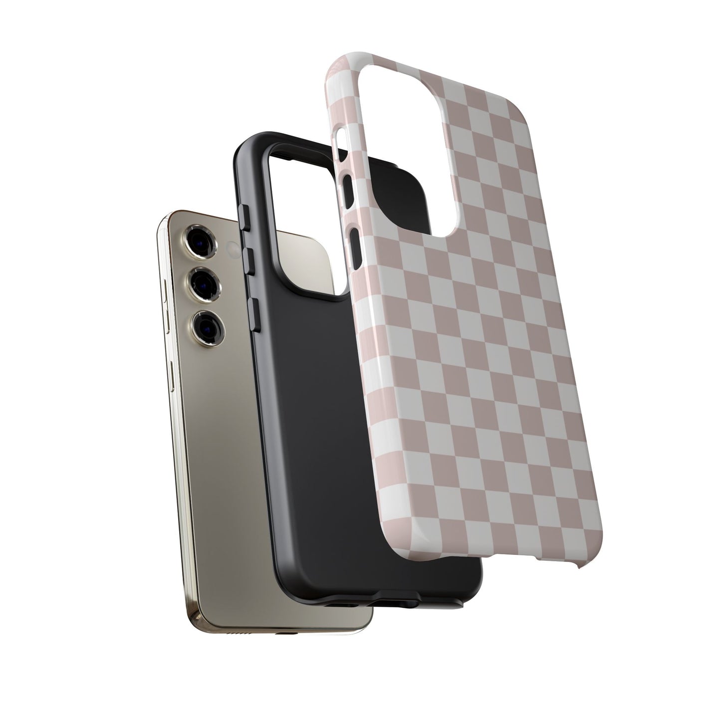 Nude Checkerboard Airi Case | Tough Phone Case