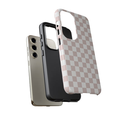 Nude Checkerboard Airi Case | Tough Phone Case