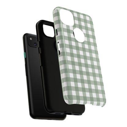 Green Gingham Airi Case | Tough Phone Case