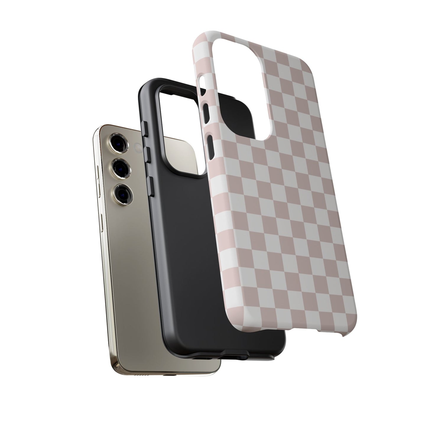 Nude Checkerboard Airi Case | Tough Phone Case