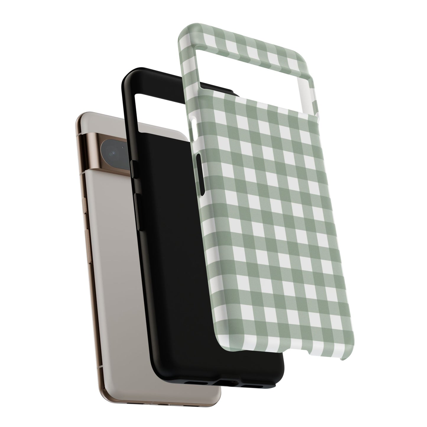 Green Gingham Airi Case | Tough Phone Case