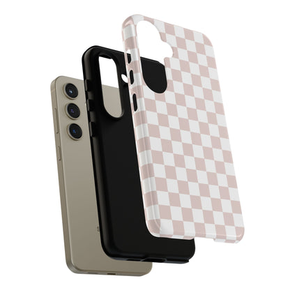 Nude Checkerboard Airi Case | Tough Phone Case