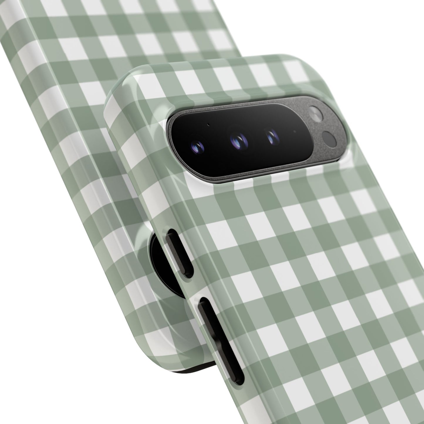 Green Gingham Airi Case | Tough Phone Case