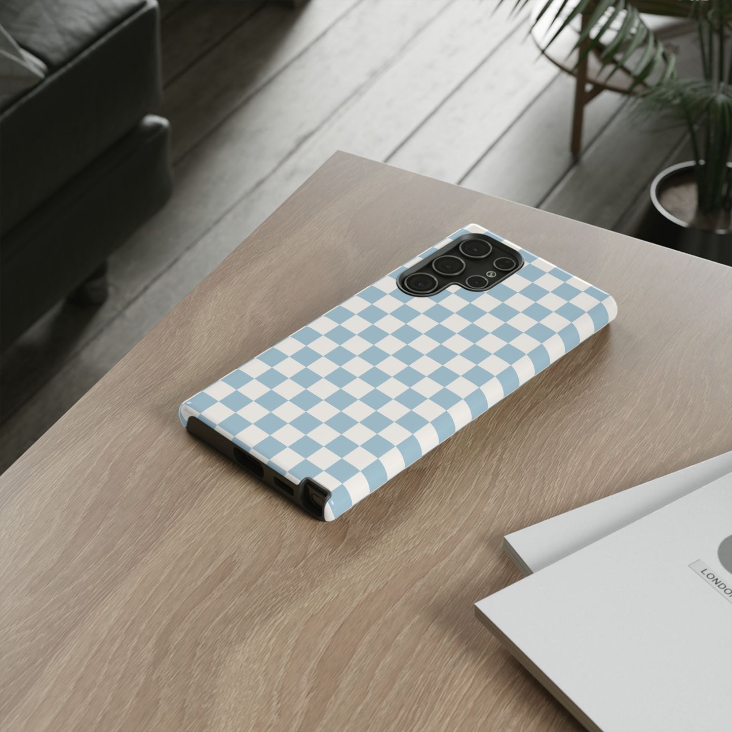 Blue Checkerboard Airi Case | Tough Phone Case