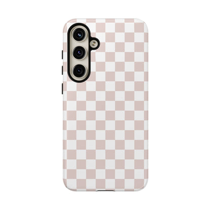 Nude Checkerboard Airi Case | Tough Phone Case