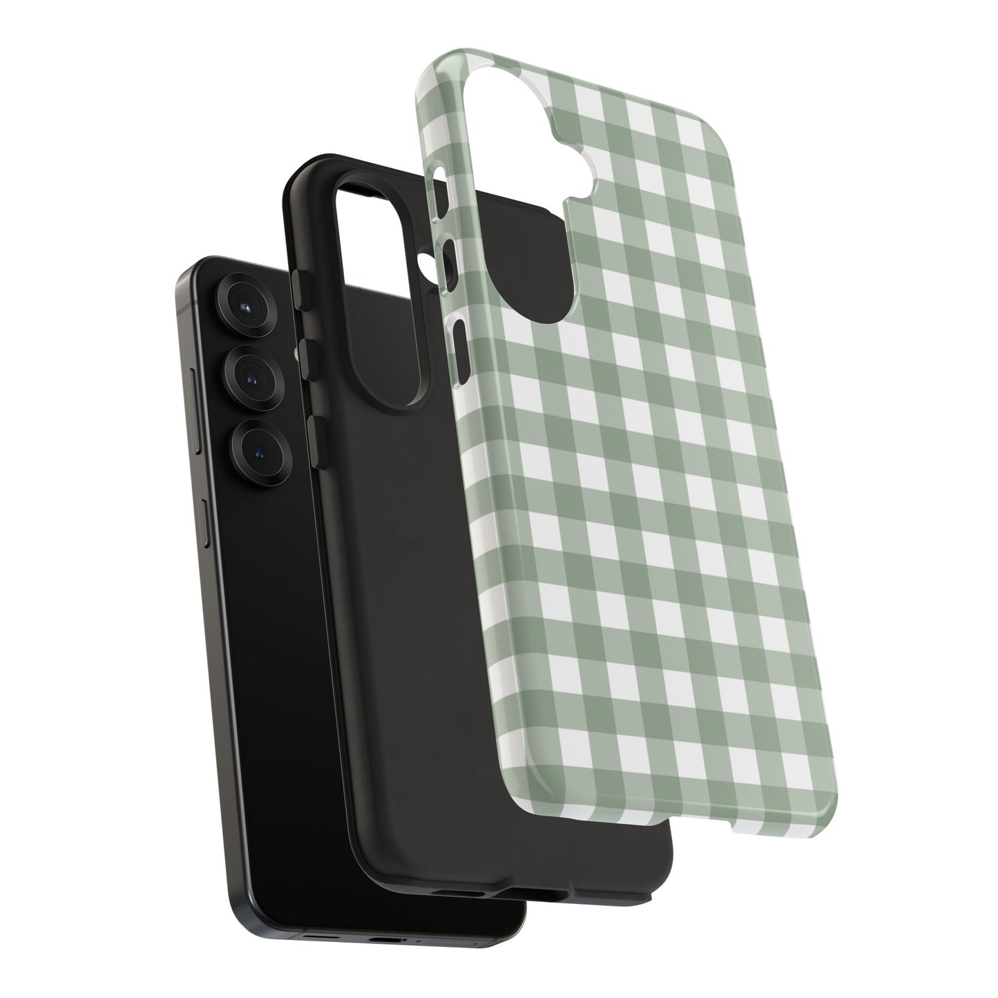 Green Gingham Airi Case | Tough Phone Case