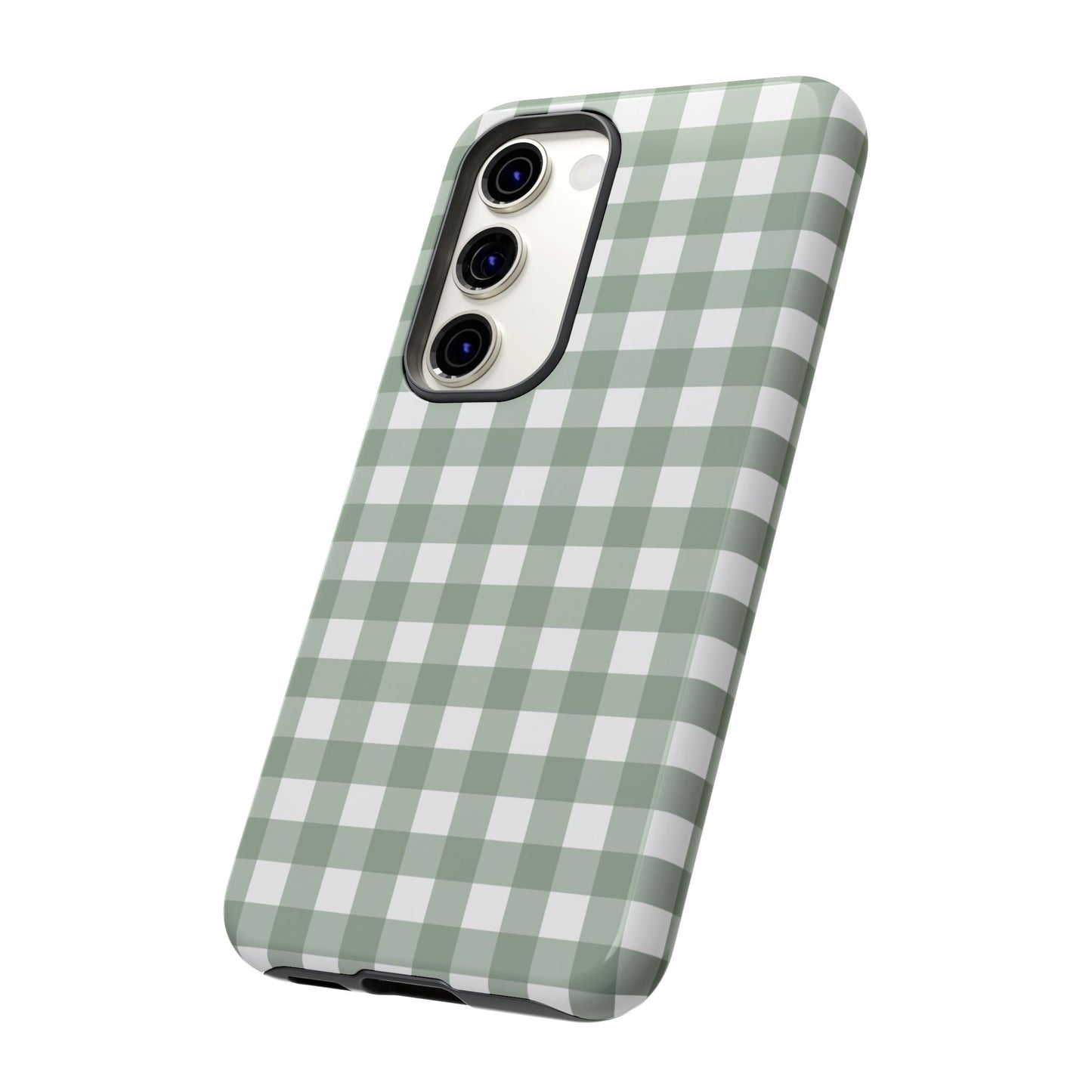 Green Gingham Airi Case | Tough Phone Case