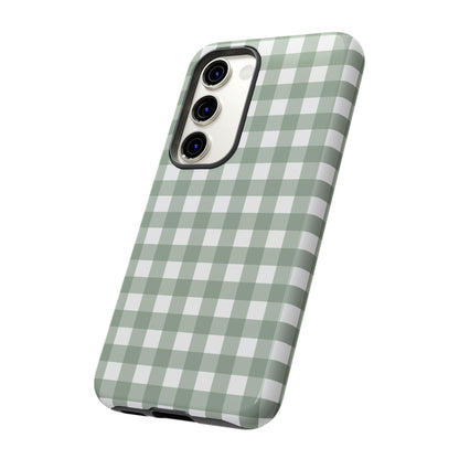 Green Gingham Airi Case | Tough Phone Case