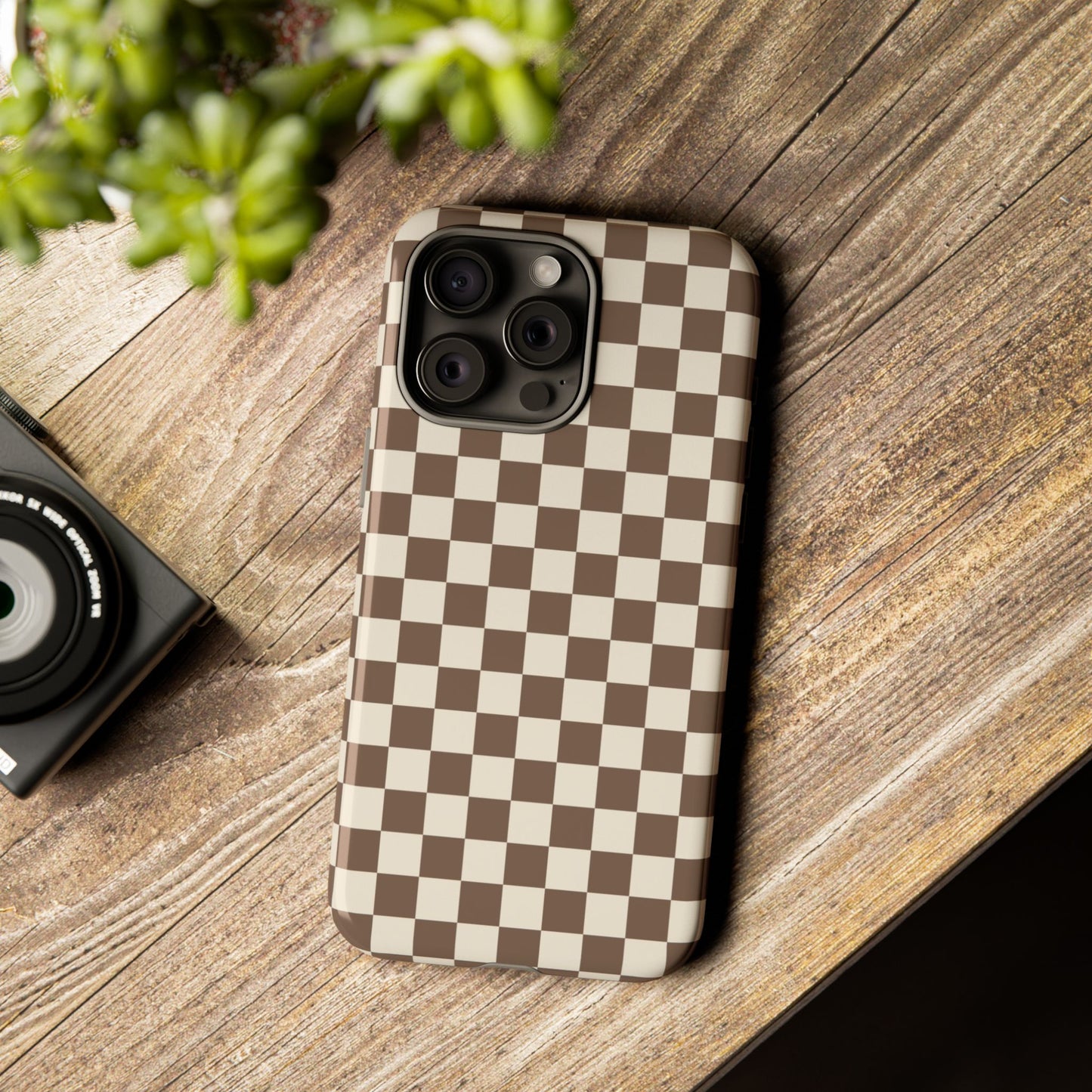 Chocolate Checkerboard Airi Case | Tough Phone Case