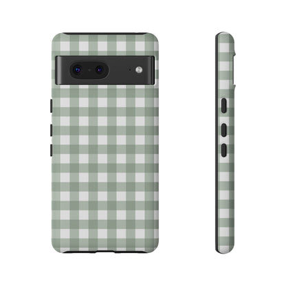 Green Gingham Airi Case | Tough Phone Case