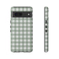 Green Gingham Airi Case | Tough Phone Case