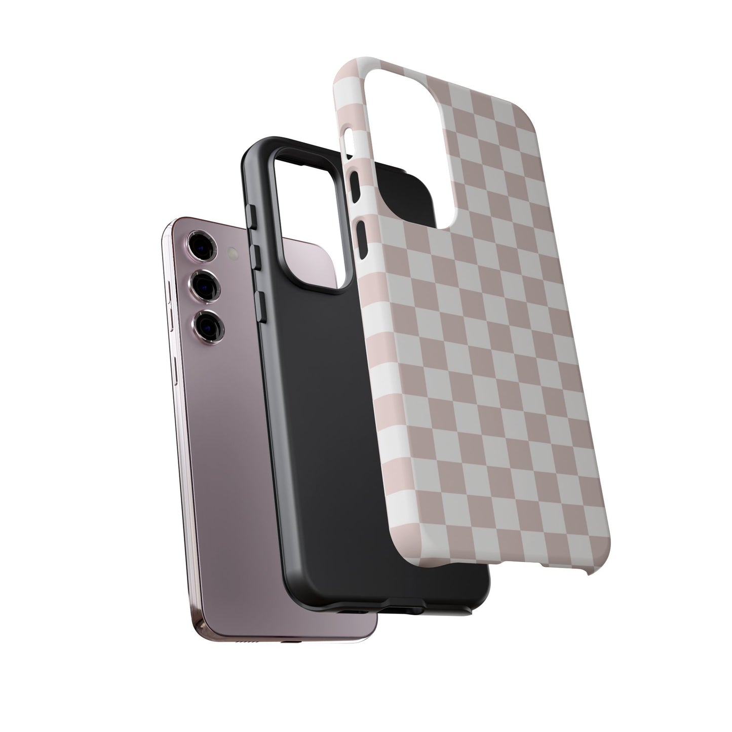 Nude Checkerboard Airi Case | Tough Phone Case