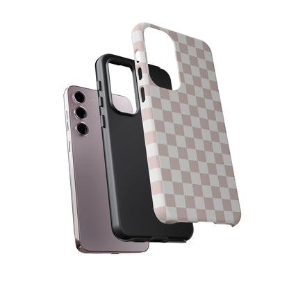 Nude Checkerboard Airi Case | Tough Phone Case