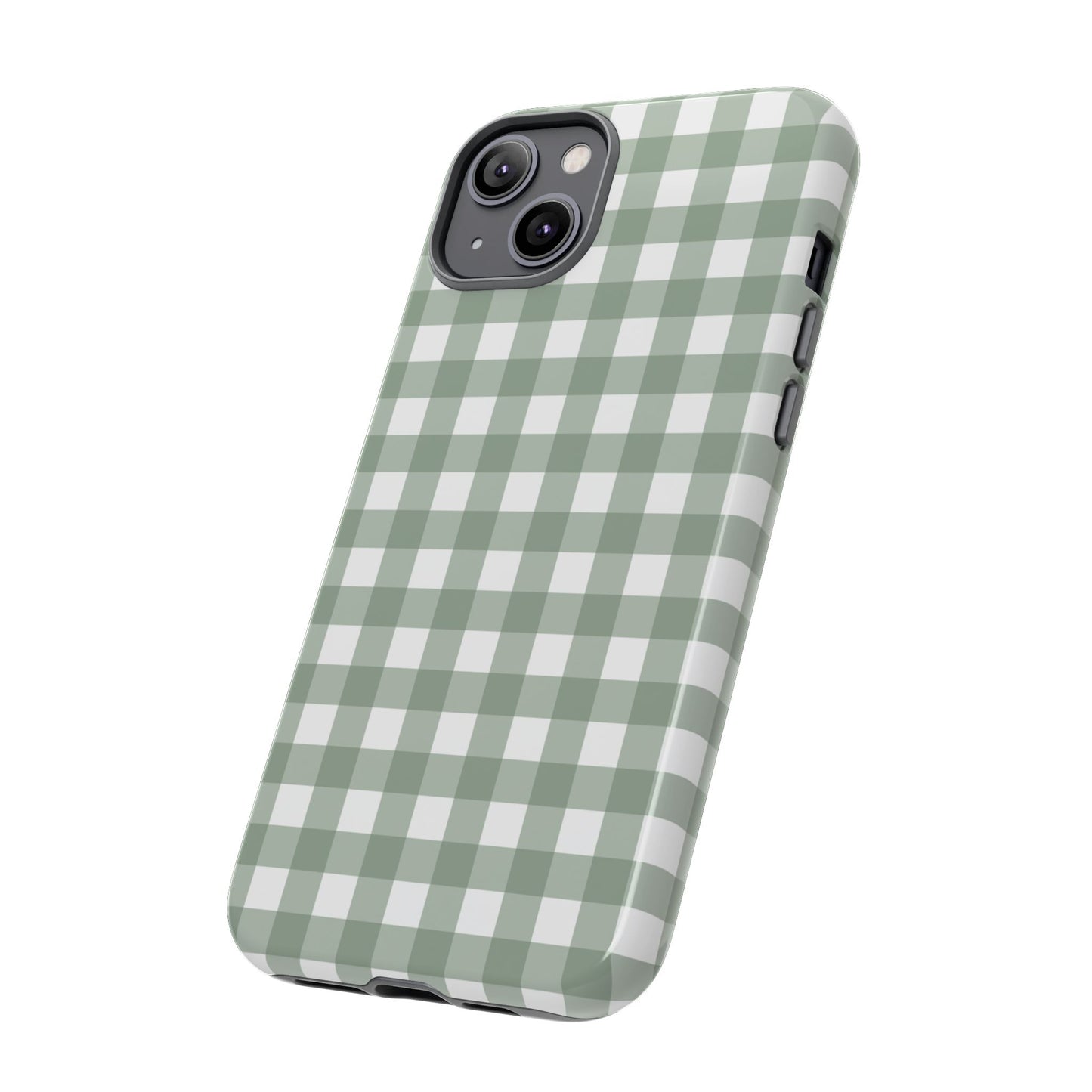 Green Gingham Airi Case | Tough Phone Case
