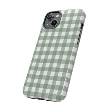 Green Gingham Airi Case | Tough Phone Case