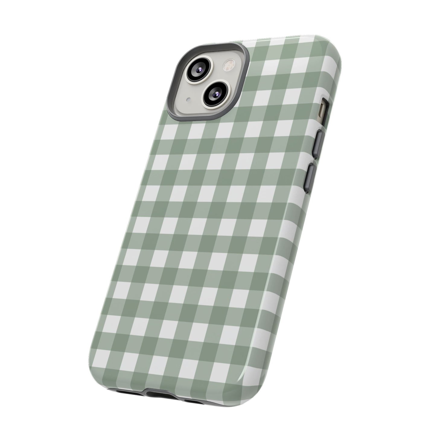 Green Gingham Airi Case | Tough Phone Case