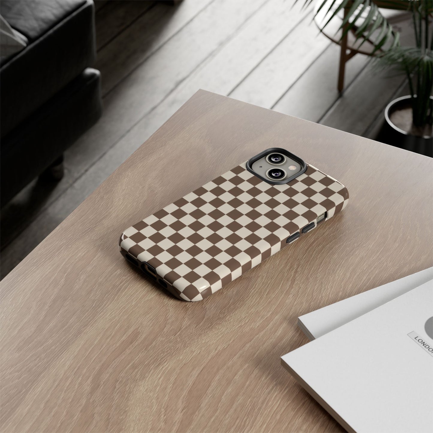 Chocolate Checkerboard Airi Case | Tough Phone Case
